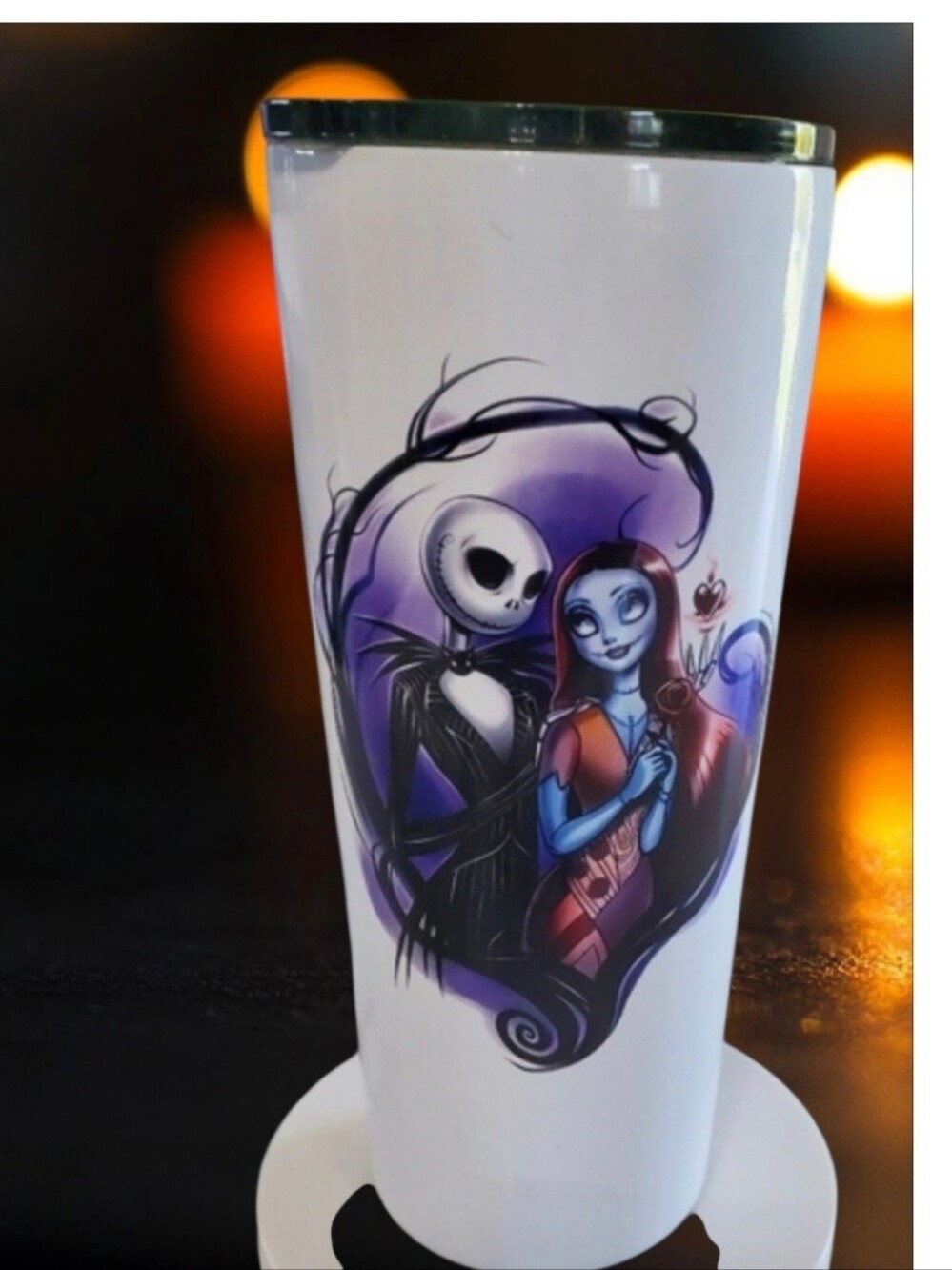 Jack & Sally Nightmare Before Christmas 22oz Tumbler 🎉sale